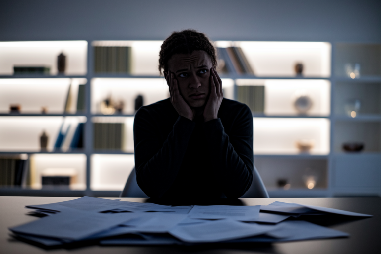 silhouette-personne-inquiete-bureau-papiers