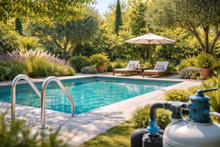 jardin-piscine-moderne-verdure-ensoleillee