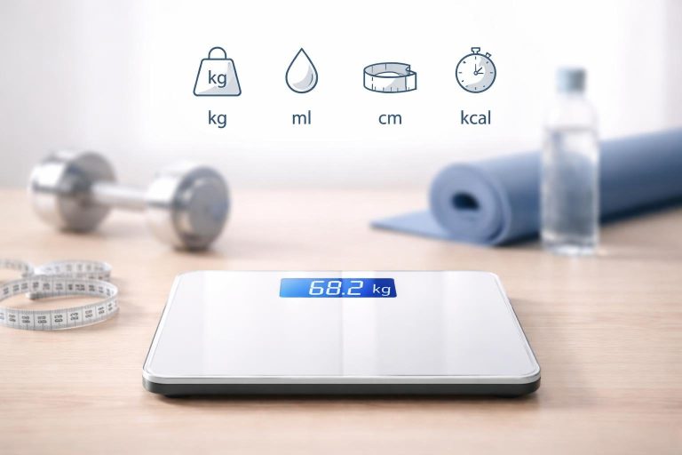 tableau-balance-numerique-halteres-tapis-yoga