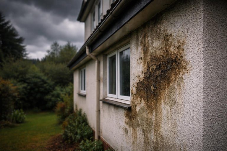 maison-nuageux-mur-humide-jardin