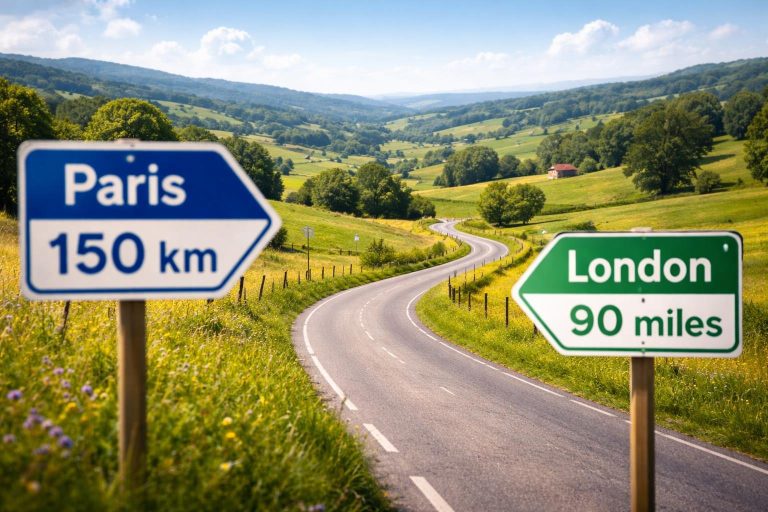 route-campagne-panneaux-paysage-verdoyant